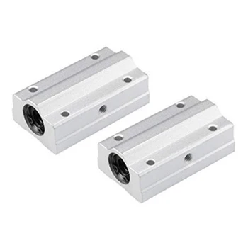 

Bearing Slide Block Slide Bushing,SCS10LUU SC10LUU Linear Guide Bushing,Linear Guide Slide Bearing(2 Pcs)
