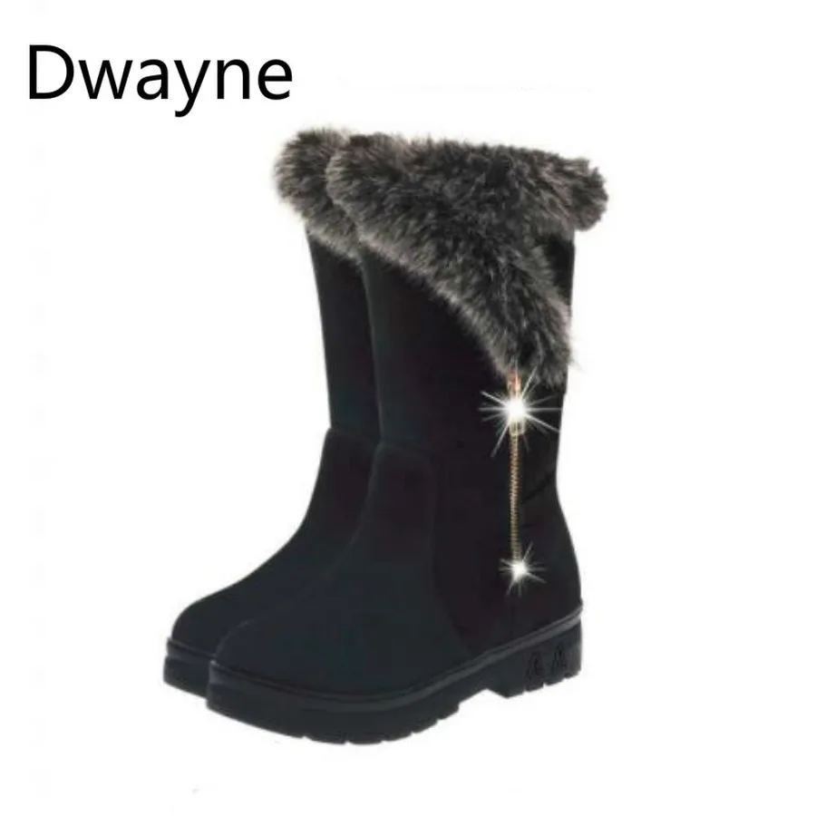 Женские сапоги на плоской подошве Dwayne черные бордовые из искусственного меха