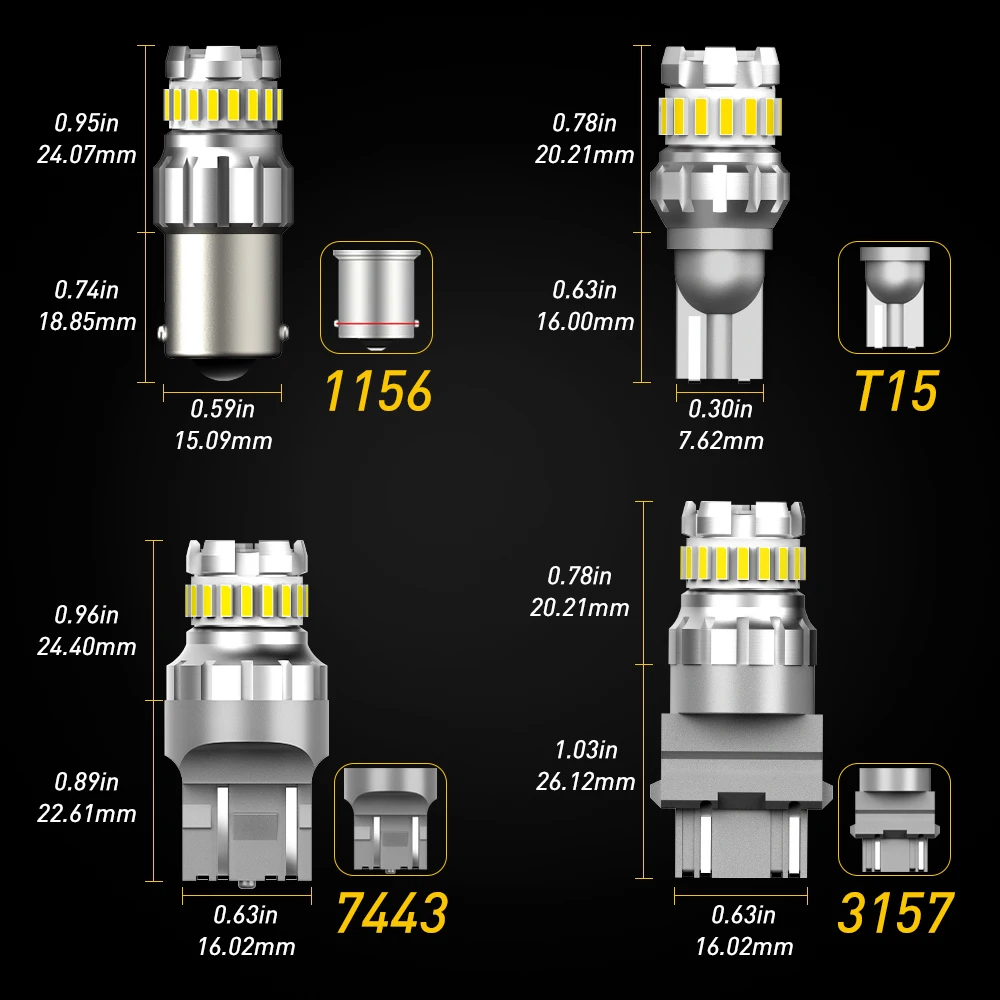Автомобильный светодиодный светильник Canbus W16W 921 T15 P21W BA15S задний фонарь для BMW E91 E92