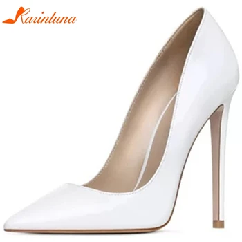 

Karinluna Hot Sale 2020 Thin High Heels Pointed Toe Concise Pumps Woman Shoes Slip-On Classics Shoes Women Pumps Female