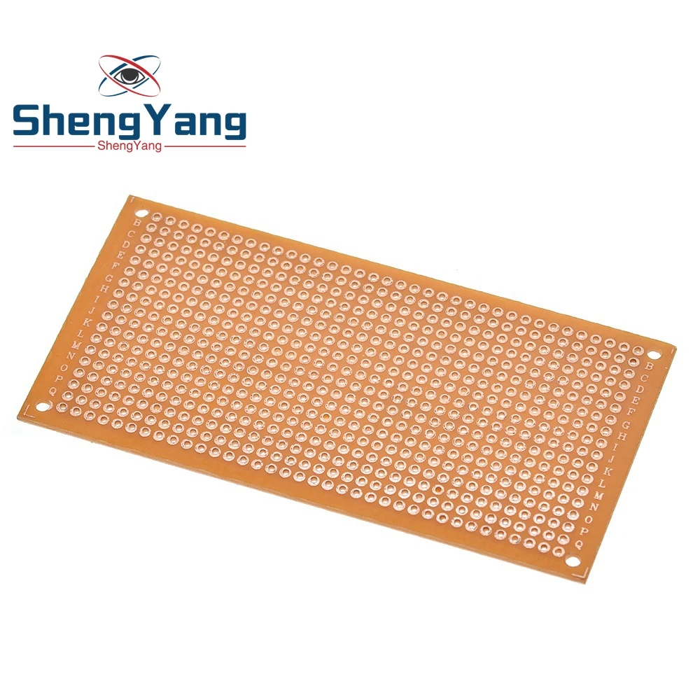 

Single Side Wholesale universal 5x10cm Solderless PCB Test Breadboard Copper Prototype Paper Tinned Plate Joint holes DIY