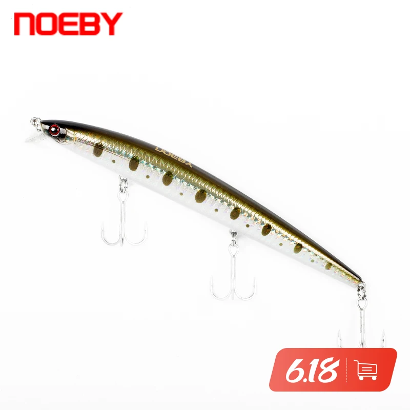 

Noeby NBL9049 Fishing Lure Floating Minnow Hard Bait 145mm 19g Bionic Sea Wobblers Tackle VMC Pesca