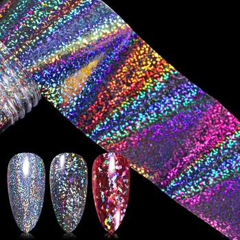 

1pc Nail Foils sparkly Sky Glitter Foils Colorful Nail Art Transfer Decals Stickers Nail Art DIY Design Decoration
