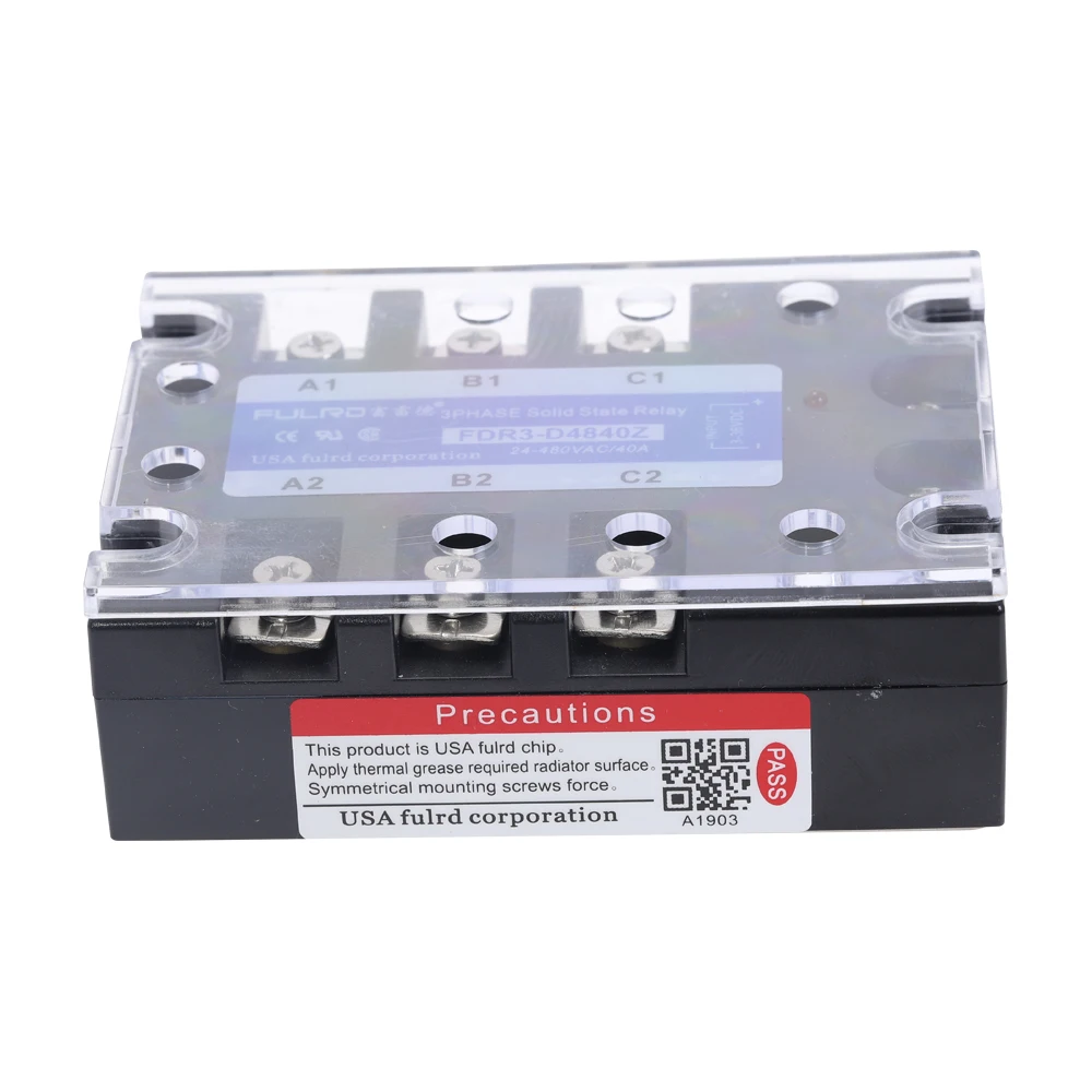 FDR3-D4840Z трехфазное твердотельное реле AC480V 40A DC управление AC твердотельное реле SSR AC три DC-AC