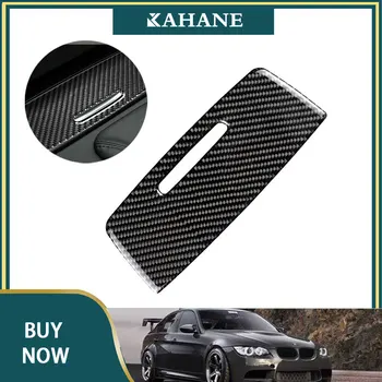 

Car Styling Carbon Fiber Interior Car Centre console storage box cover Stickers For BMW-E90 E92 E93 Series 2005-2012