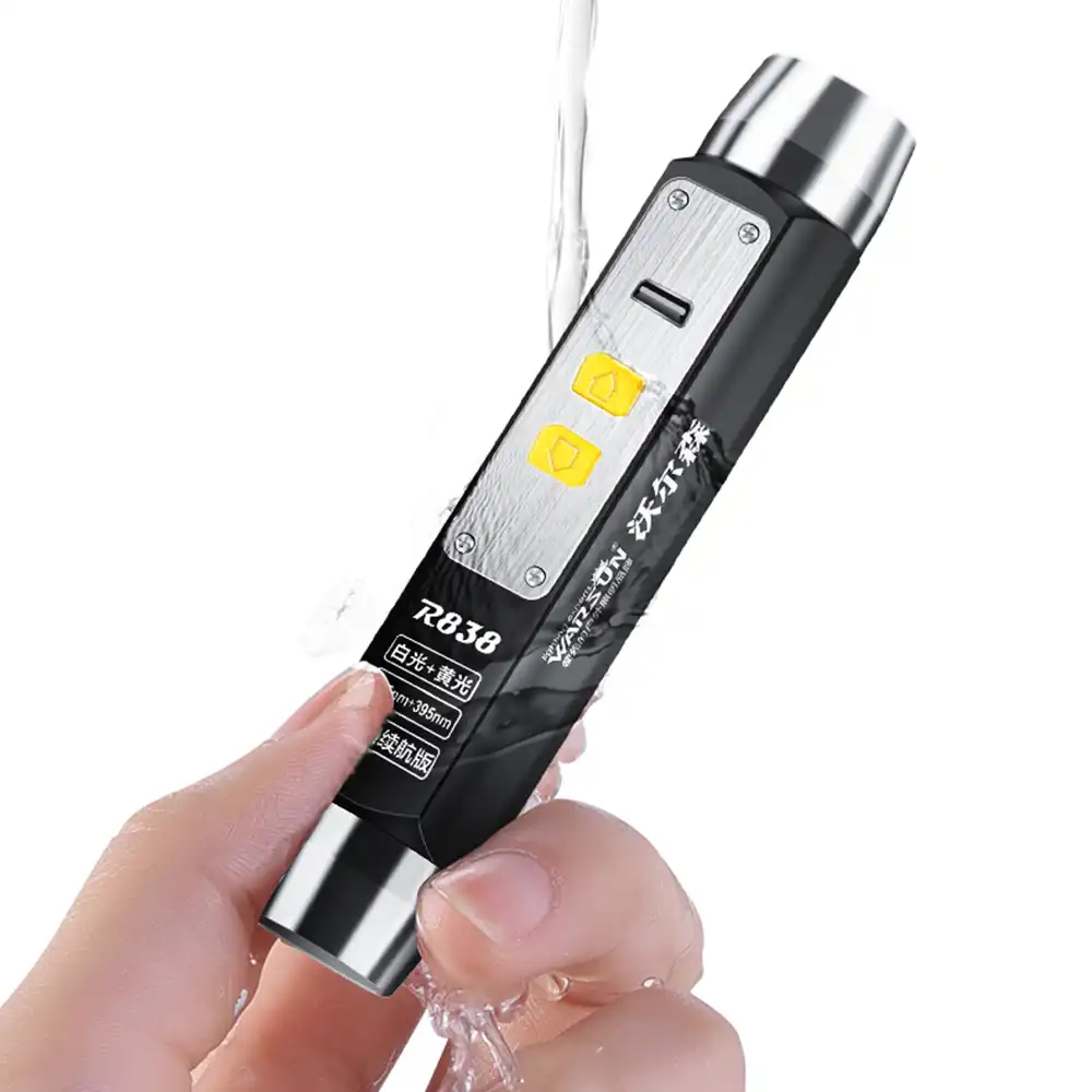 15 Watt 4 LED 365nm Black Light UV Flashlight Ultraviolet Gem Diamond Torch