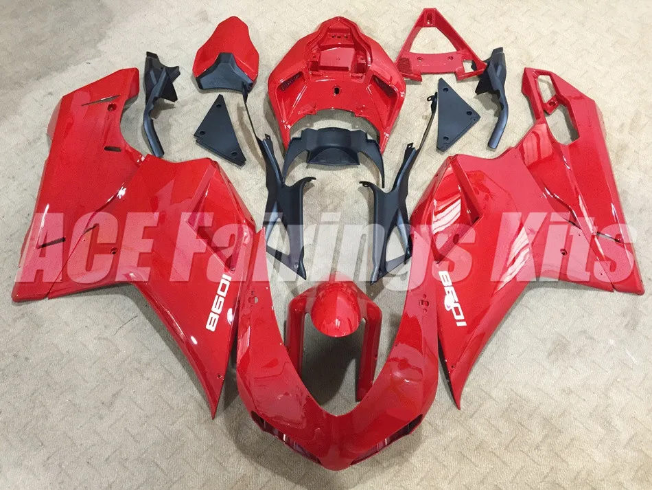 НОВЫЕ комплекты обтекателей из АБС пластика для модели Ducati 1098 848 1198 2007 2008 2009 2010 2011