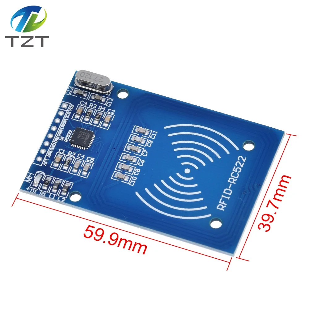 1 шт. MFRC-522 RC-522 RC522 антенна RFID IC беспроводной модуль для Arduino IC ключ SPI писатель считыватель IC карты Бесконтактный модуль