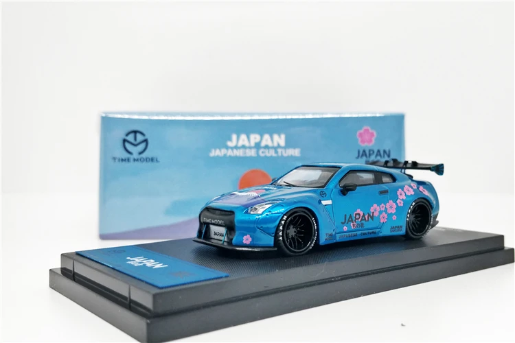 1: 64 раз модель Nissan GTR R35 японская Гора Фудзи сакула литая под давлением модель автомобиля