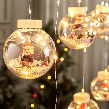 LED Light String Christmas Ball Santa Christmas Tree Decorations for Home 1