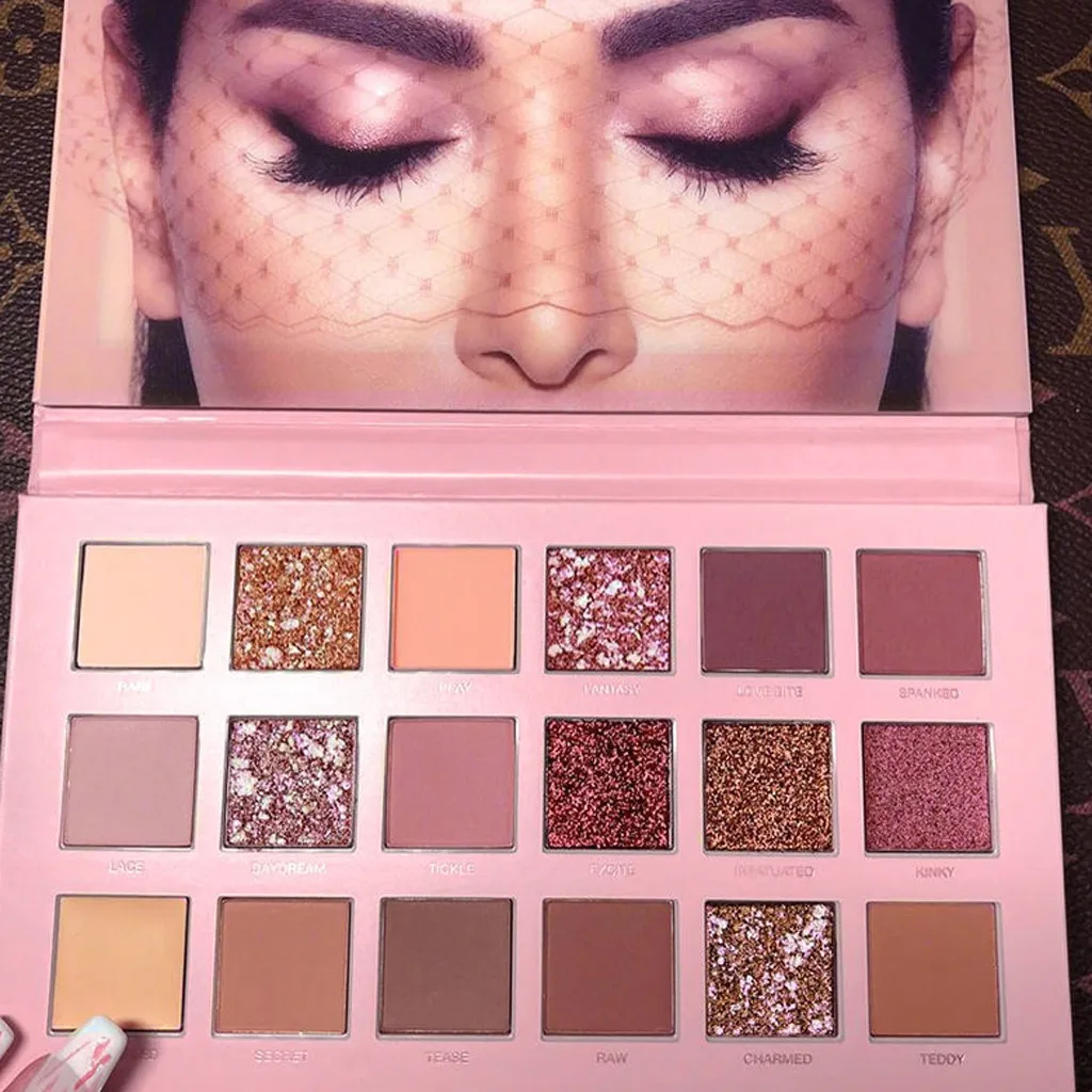 

INS Same Style 18 Colors Eye Shadow Makeup Pearl Metallic Eyeshadow Palette Pearlescent matte Waterproof makeup кремовые тени