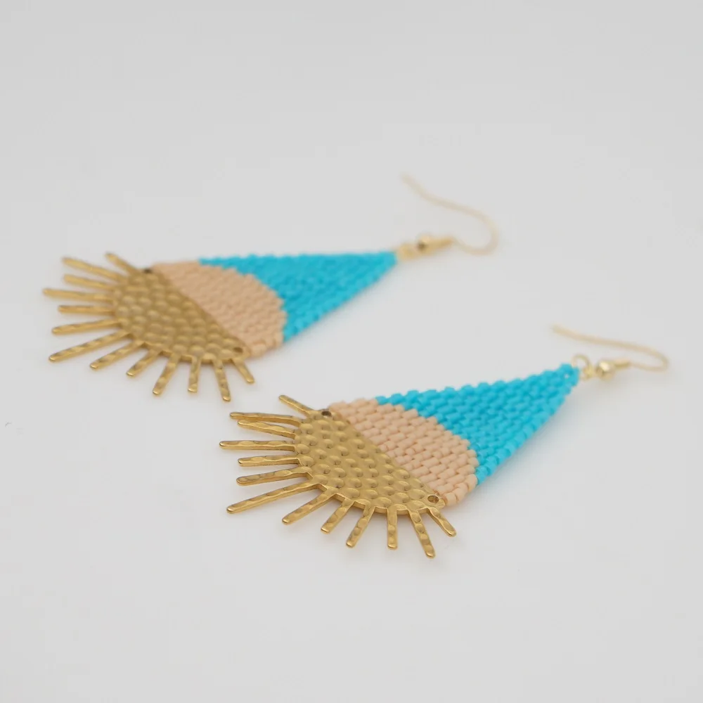 Go2boho, богемные серьги MIYUKI, женские солнцезащитные серьги, женские серьги, подарок на лето, пляж, ручная работа, лето, сделай сам, ювелирное изделие