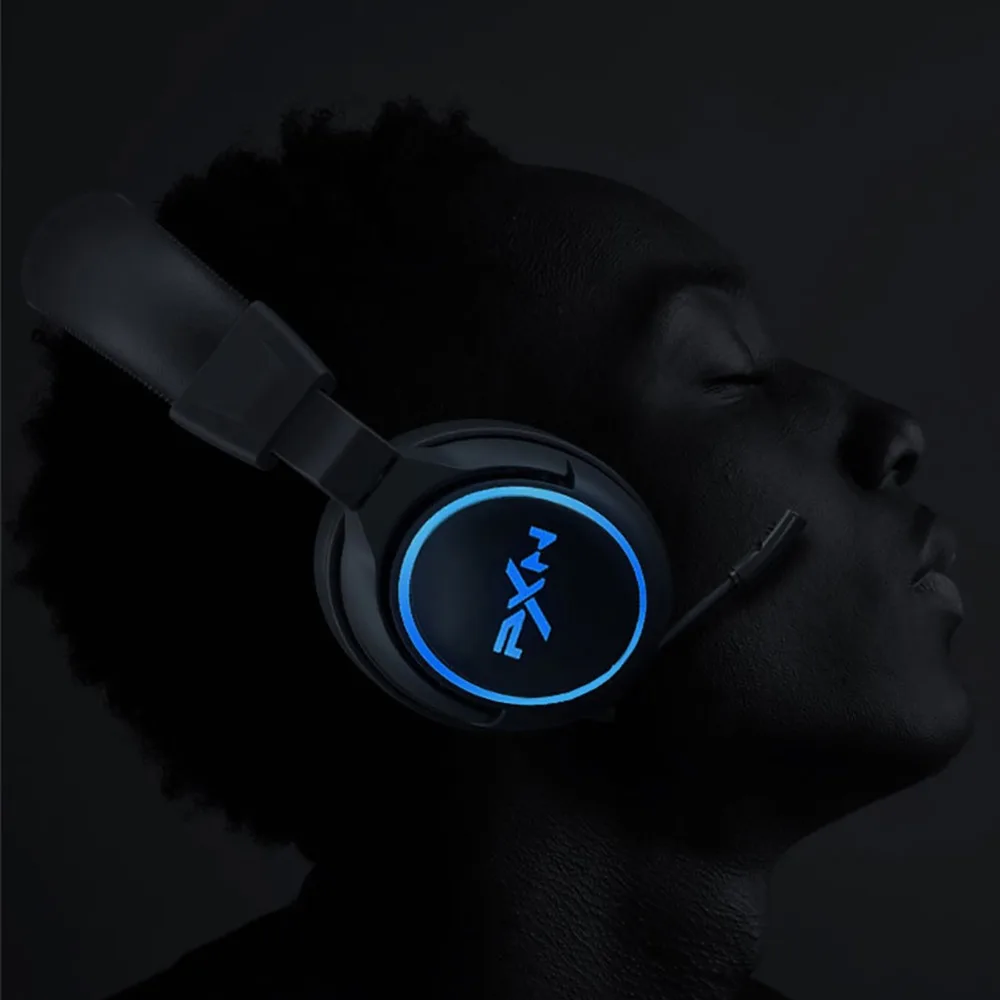 PXN-U306 Gaming Headset Headphones 7.1 Surround Sound Earphones Gamer Over Ear USB Wired Headset LED Light PC Gamer (14)