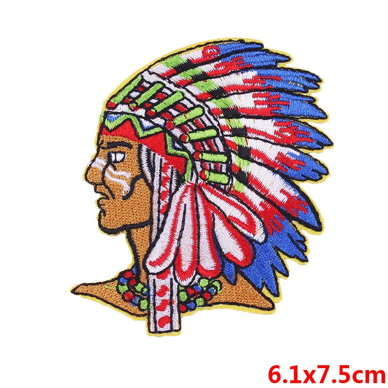 PE2758CT Pulaqi Изящные мотоциклетные нашивки с вышивкой, железные нашивки, значки в стиле панк с черепом, нашивки в полоску, байкерские нашивки для одежды, тканевые аксессуары - Цвет: PE2758CT