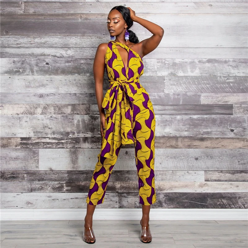 Combinaison pour femmes style Ankara Dashiki 58