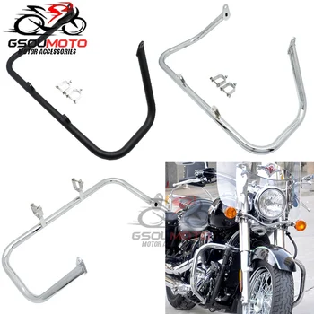 

Motorcycle Chrome Black Highway Engine Guard Crash Bar Bumper For Kawasaki Vulcan VN 900 Custom 2007-2013 VN900 Classic LT 06-13