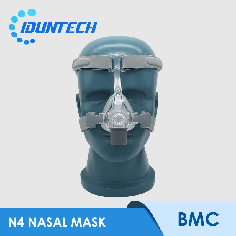 CPAP Snoring Mask Nasal Respirator N4 With Adjustable Headgear Clips