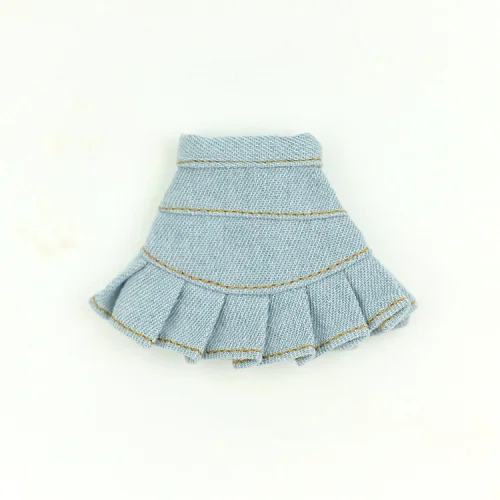 Толстовка пальто и синие джинсы короткая юбка наряд одежда пуловер свитер Одежда для 1/6 BJD Xinyi Барби Blythe FR ST Doll - Цвет: 3