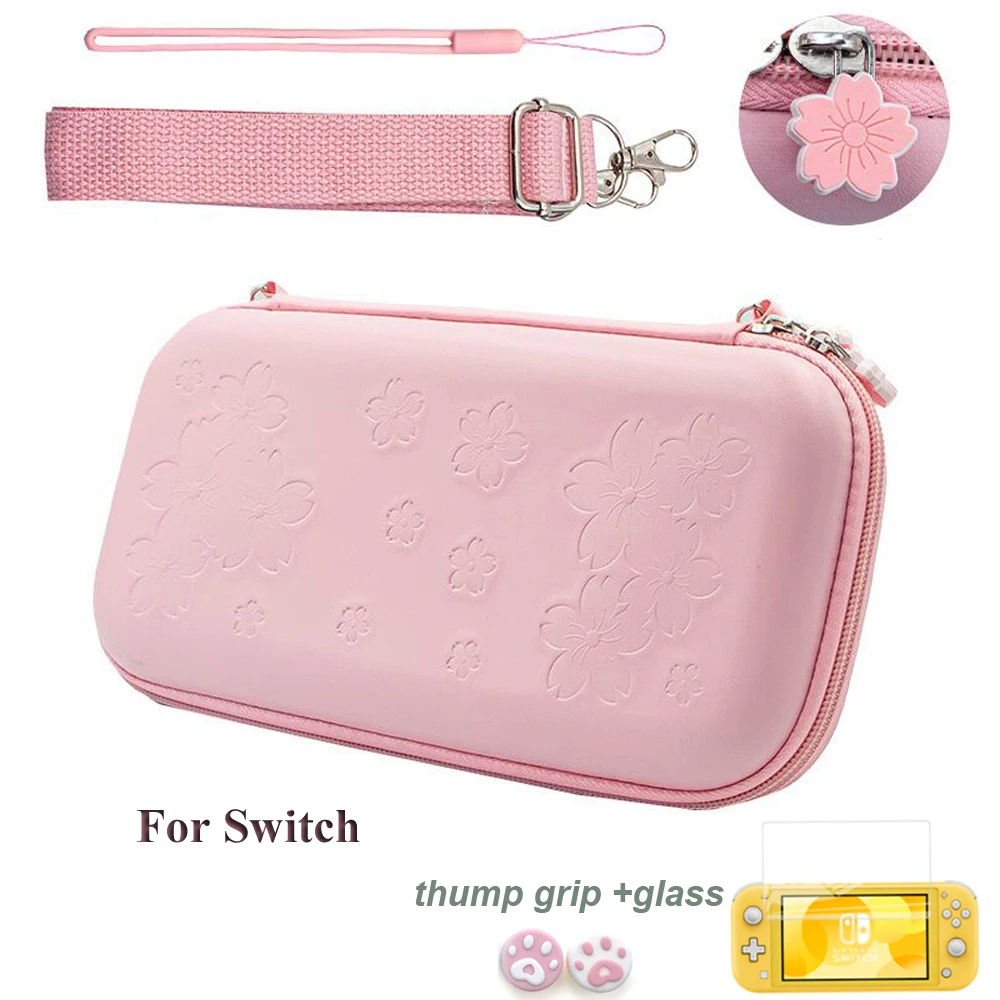 para Nintendo Switch Case Bolsa Bonito Rosa Sakura Nintendoswitch Interruptor Lite Case Bolsa Capa Portátil Bolsa - Image 2