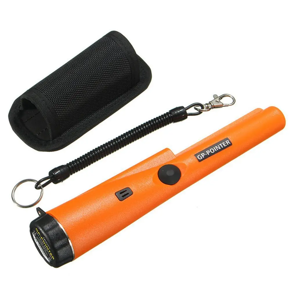 

Professional Pinpointing Metal Detector Pen Sensitive Pointer Hand Held Metal Gold Detector Static Alarm With Belt Holster