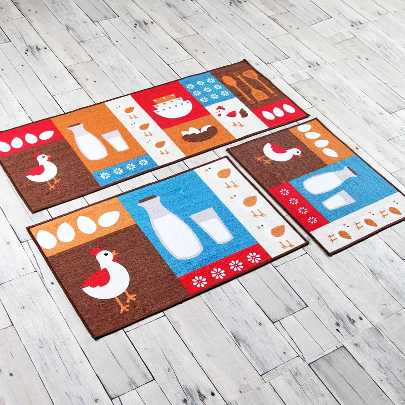 Замша лавсановый коврик для дома, спальни, кухни, нескользящий коврик, износостойкий водопоглощающий коврик