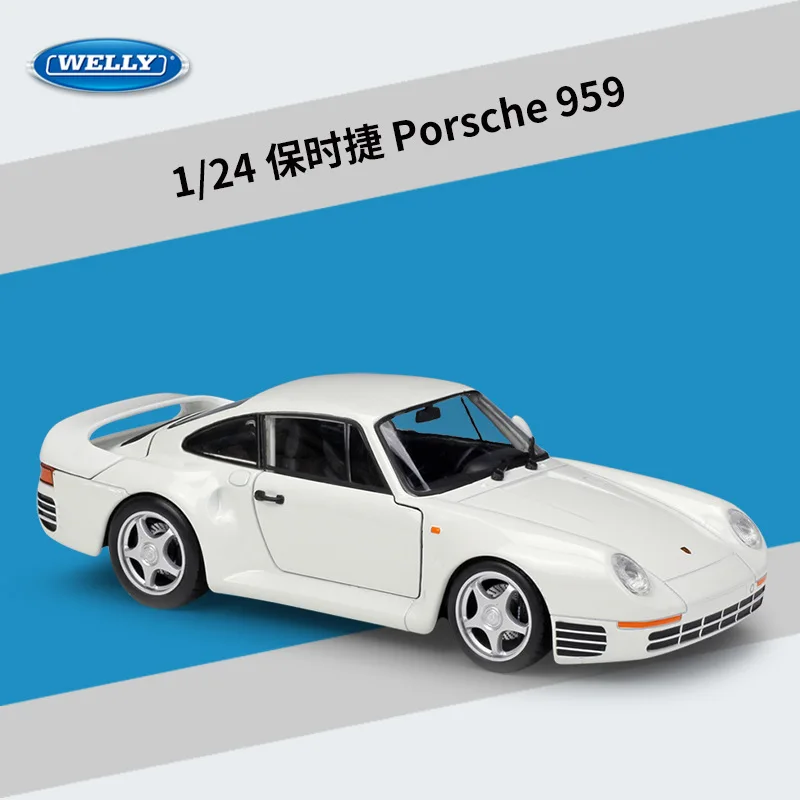 Welly 1:24 Porsche 918 Spyder сплав модель автомобиля Diecasts& игрушечные транспортные средства коллекционные подарки не-пульт дистанционного управления Тип транспортная игрушка - Цвет: Porsche 959