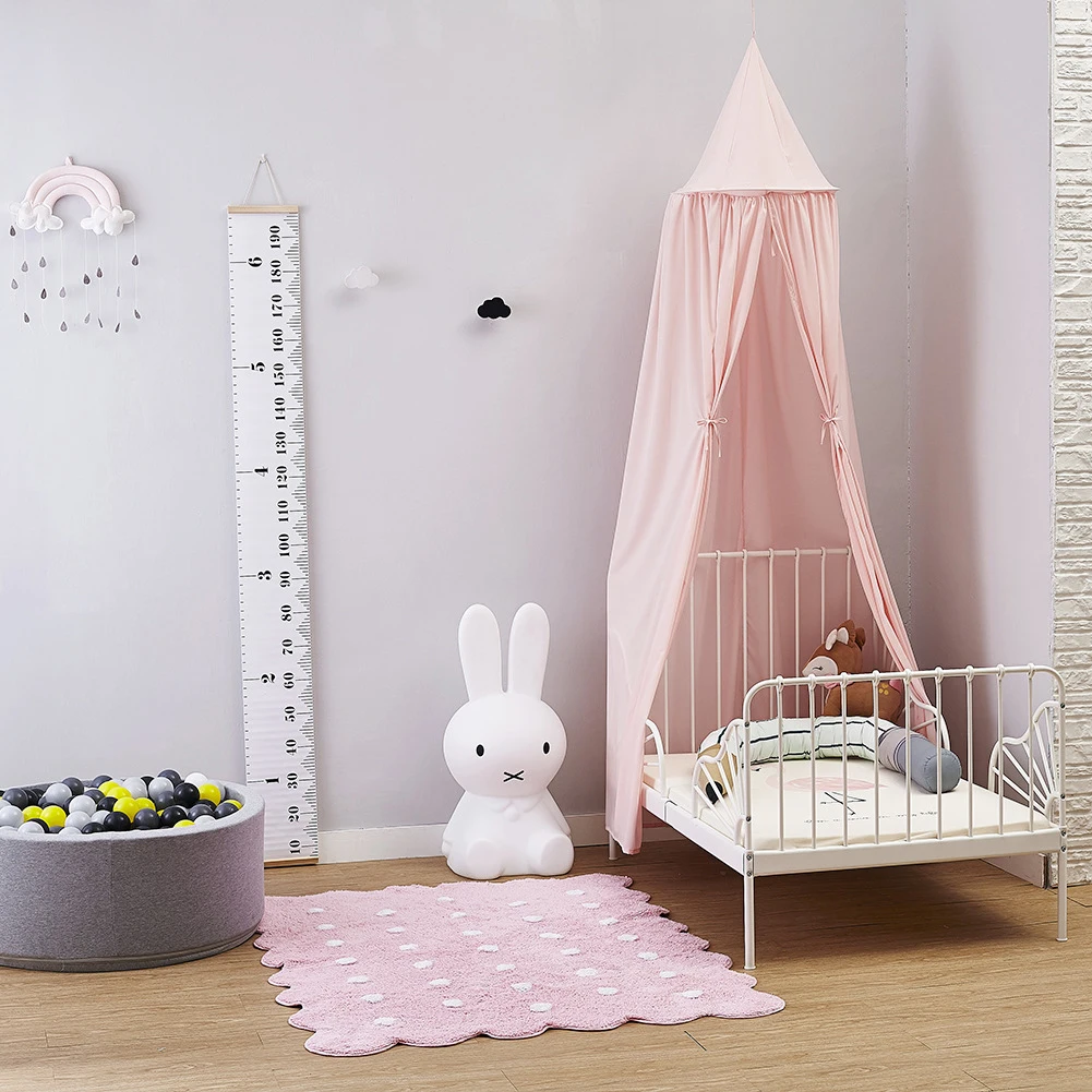 Baby Crib Netting Princess Dome Bed Canopy Mosquito Net Nursery Play Tent Hanging House Decoration For Babys Sleeping 4 Colors