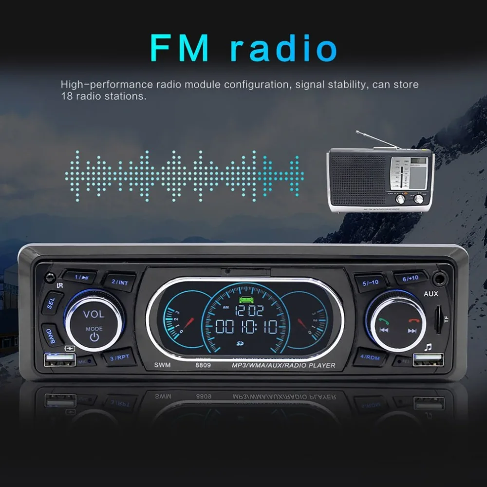 Bluetooth винтажный автомобильный Радио MP3-плеер Стерео USB AUX классический автомобильный стерео аудио стерео плеер AUX-IN MP3-плеер для автомобиля аудио