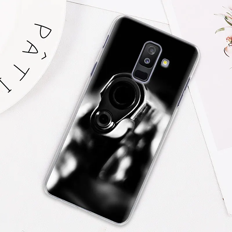 AK47 Handgun Gun BUllets Phone Case for Samsung Galaxy M10 M20 M30 M40 J4 J6 J8 J4+ J6+ Hard Cover Capa