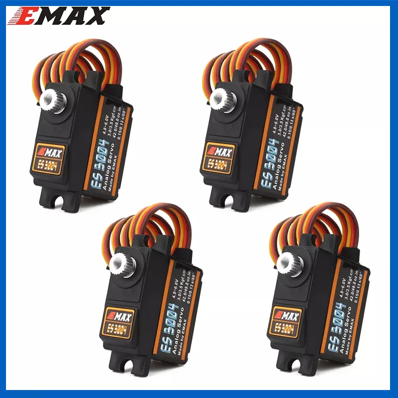 EMAX ES3004 20 г 3 5 кг 0.13sec 23T Металлическая Шестерня Аналоговый сервопривод для RC