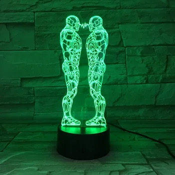 

3D Lamp Marvel Movie Iron Man Best Present for Birthday 7 Color with Remote Dropshipping Touch Sensor Led Night Light Lamp