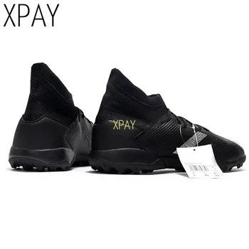 

Soccer Shoes Long Spikes TF Ankle Football Boots Outdoor Grass Cleats Football Shoes