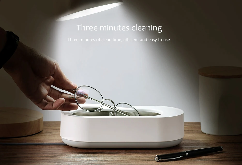 New Xiaomi Ultrasonic Cleaning Machine Ultrasonic Cleaners 45000Hz High Frequency Vibration Wash Everything