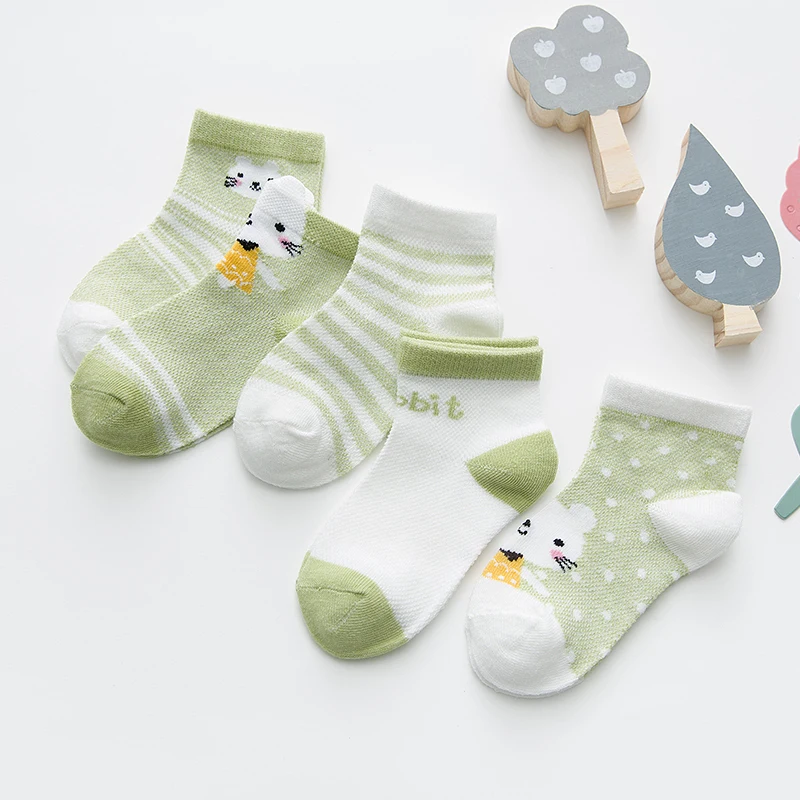 От 0 до 3 лет, 5 пар в упаковке,, носки для новорожденных, летние детские носки с цифровым принтом - Цвет: F04712