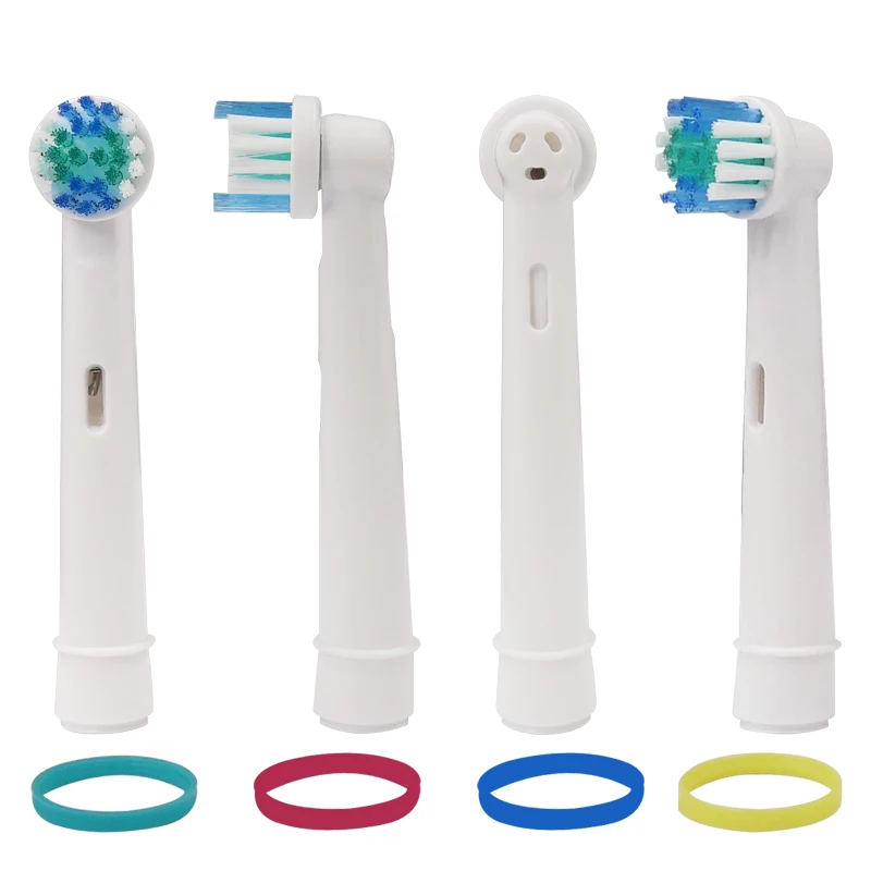 4pcs Oral B Toothbrush Replacement Heads for Braun Toothbrushes Vitality Sensitive Teeth Cleaning Nozzles Dental Care