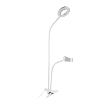 

Dimmable Selfie Ring Light with 65cm Gooseneck Stand & Cell Phone Holder for YouTube Beauty Live Makeup Studio