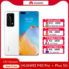 Original HUAWEI P40 Pro + Plus 5G SmartPhone 6.58inch OLED Kirin 990G Octa Core Android 10 50MP Leica 10x Zoom 4200mAh Cell Phon