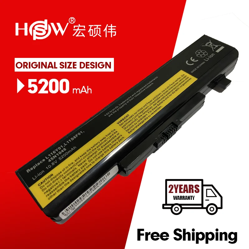 HSW New 6 Cells Laptop Battery FOR LENOVO G500 G700 G580 Z380 Z380AM Y480 G480 V480 Y580 G580AM L11S6Y01 L11L6Y01 | Компьютеры и офис