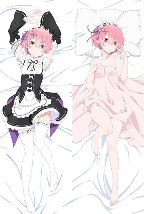 Японское аниме Re: Zero Hajimeru Isekai Seikatsu Rem Ram Прямая поставка Dakimakura Otaku обнимающий чехол для подушки