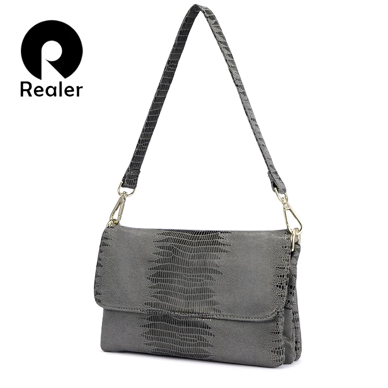 

REALER women shoulder bag female handbag women clutch bag evening small crossbody bags for women 2019 animal prints
