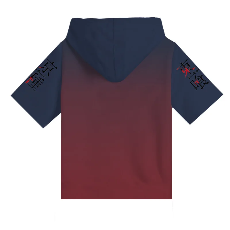 Футболка с капюшоном в стиле аниме «Токийский Гуль канеки Кен»; Повседневная мужская футболка в стиле хип-хоп с короткими рукавами и 3D-принтом для мальчиков-подростков; летняя спортивная футболка; футболки