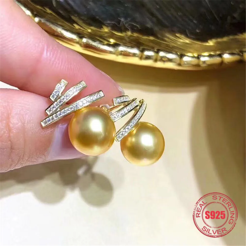 

Fashion Style Stud Earrings Pearl Fittings DIY Handmade Craft S925 Sterling Silver Accessory Earrings Findings