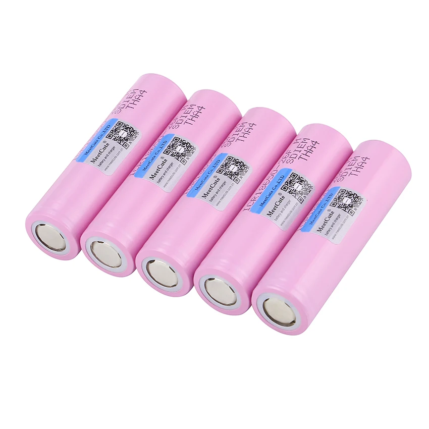 Meetcute 18650 18650 2600mAh литий-ионный ICR18650-26FM 3,7 V Перезаряжаемый 18650 аккумулятор для samsung 26F для фонарика