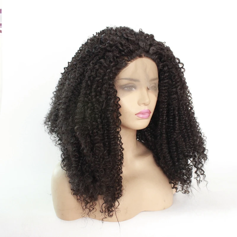 Дешевые афро кудрявые парики термостойкие синтетические парики на кружеве с естественными волосами Glueless черные парики для черных женщин