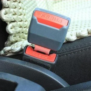 

2Pcs/lot Universal Car Seat Belt Clip Buckle Seat Belt Extension Extender Professional Insert Socket Accessories Black / Grey