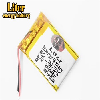 

3.7V,250mAH,302535 polymer lithium ion / Li-ion battery for GPS,mp3,mp4,mp5,dvd,bluetooth,model toy mobile bluetooth