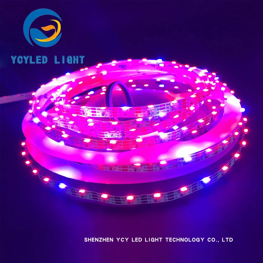 5V 72 светодиодов/m ws2812b SK6812 сбоку излучающих индивидуальных neopixel адресуемых Цифровой пикселей rgb светодиодные ленты ws2812 программируемый Светодиодная лента