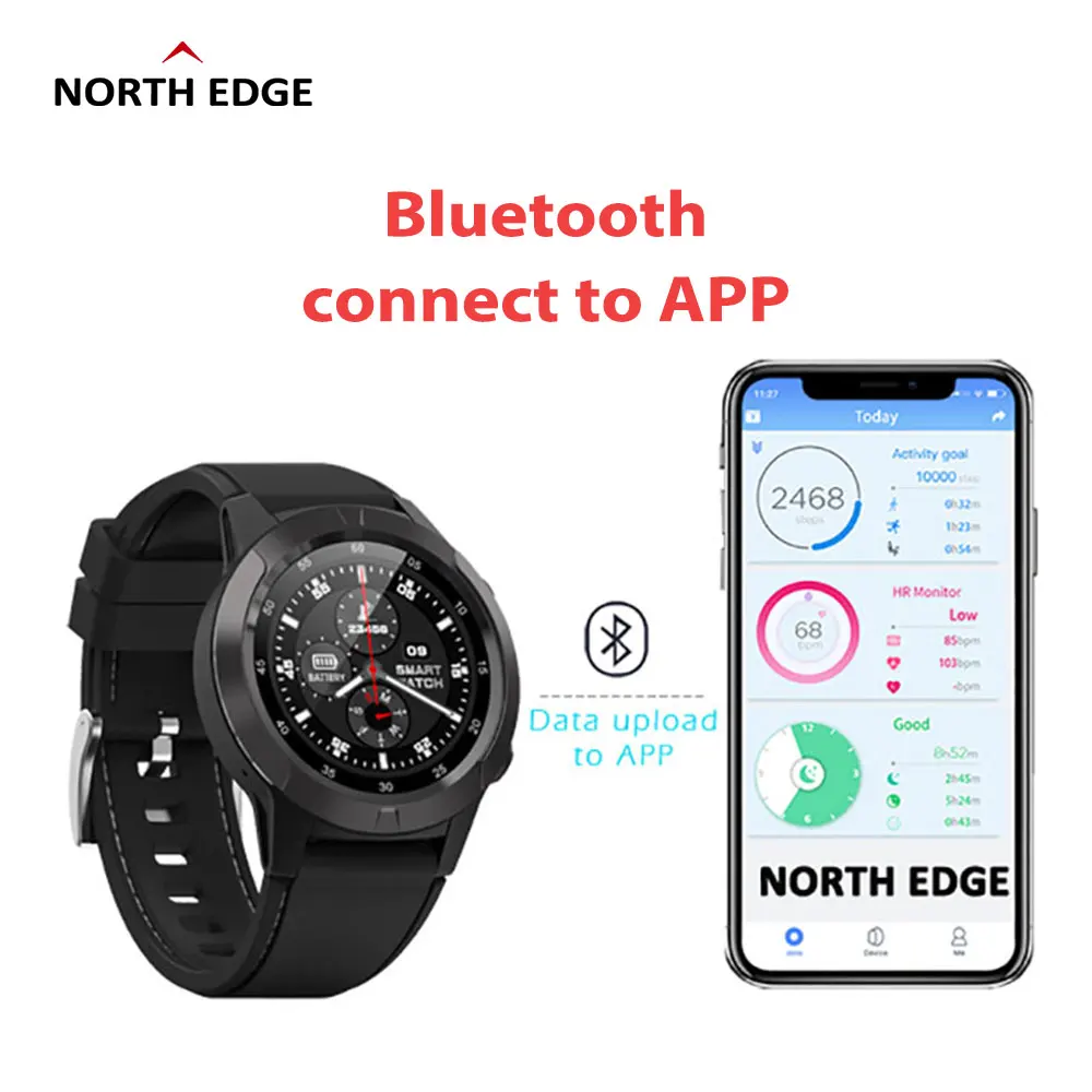 North EDGE GPS Smart Watch Men Compass Sports