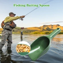 Bait Scoop Carp Fishing Tool Baiting Throwing Spoon Bait Lure Casting Feeding Carp Fishing Scoop Fishing Tackle Accessories
