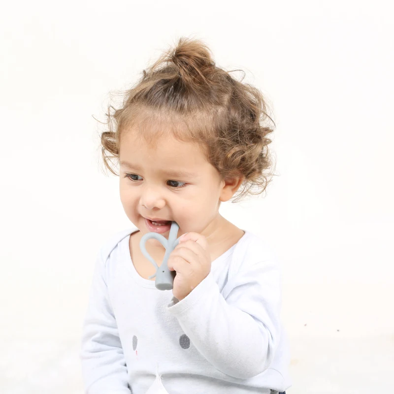 Infant Self Training Brush Tooth Utensils First Training Baby Teether BPA Free Led Weaning for 6+ Month Baby Toddler Teether